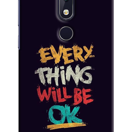 Everything Will Be Ok Nokia 6.1 plus Hard Case Back Cover by Casekaro