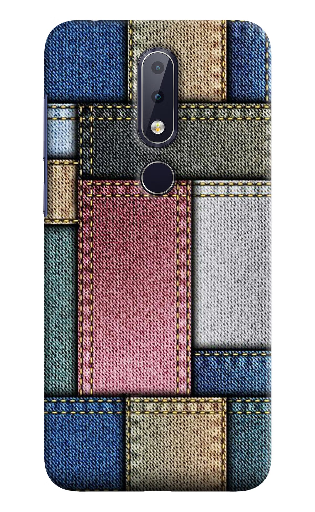 Multicolor Jeans Nokia 6.1 plus Hard Case Back Cover by Casekaro
