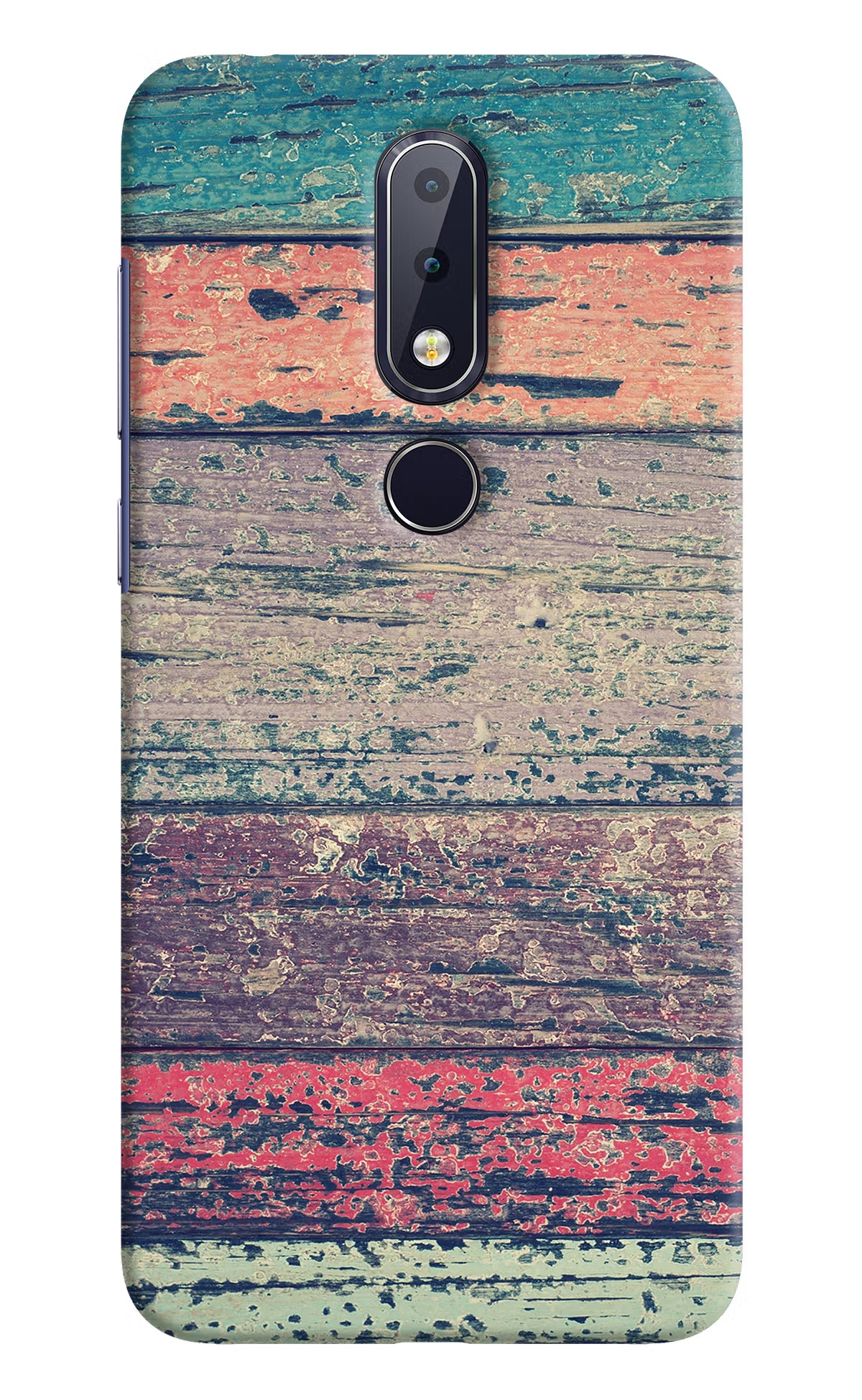 Colourful Wall Nokia 6.1 plus Hard Case Back Cover by Casekaro