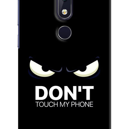 Don'T Touch My Phone Nokia 6.1 plus Hard Case Back Cover by Casekaro