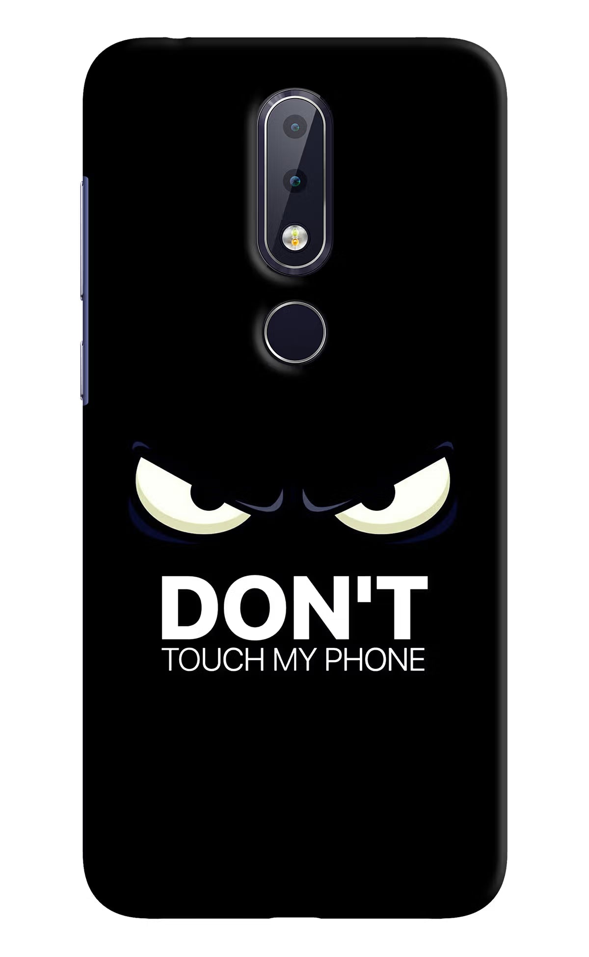 Don'T Touch My Phone Nokia 6.1 plus Hard Case Back Cover by Casekaro