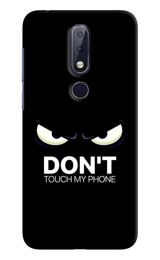 Don'T Touch My Phone Nokia 6.1 plus Hard Case Back Cover by Casekaro