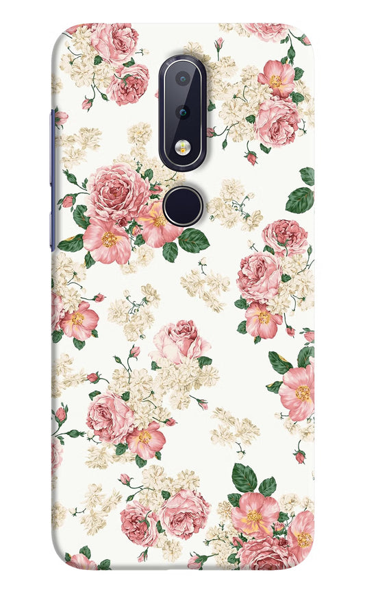 Flowers Nokia 6.1 plus Hard Case Back Cover by Casekaro