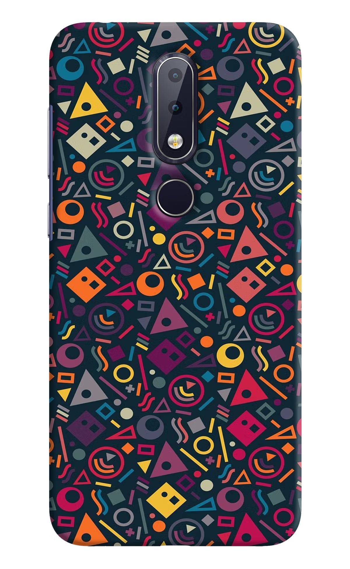 Geometric Abstract Nokia 6.1 plus Hard Case Back Cover by Casekaro
