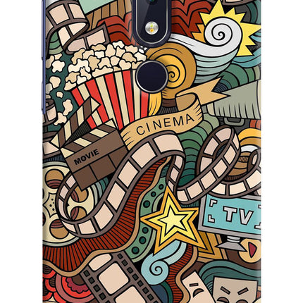 Cinema Abstract Nokia 6.1 plus Hard Case Back Cover by Casekaro