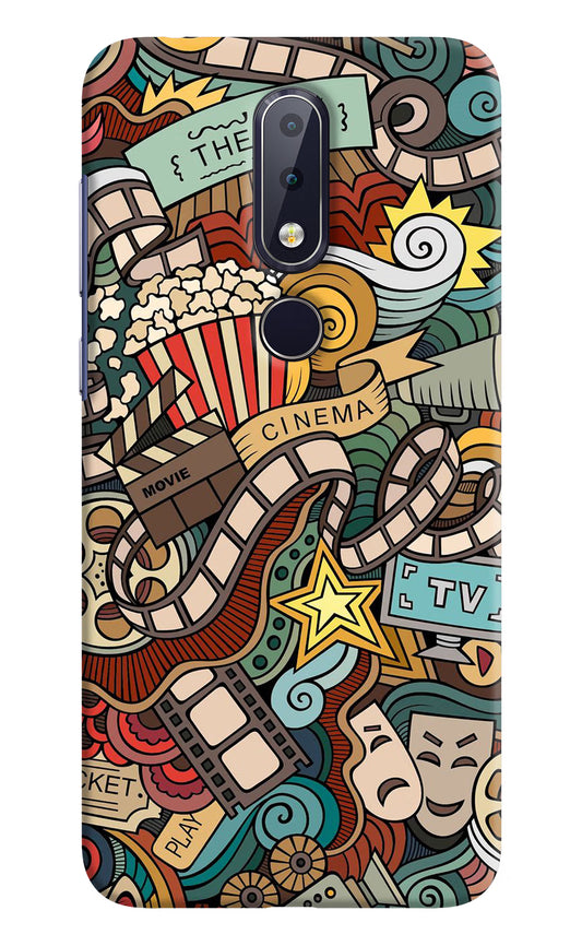Cinema Abstract Nokia 6.1 plus Hard Case Back Cover by Casekaro