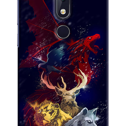 Game Of Thrones Nokia 6.1 plus Hard Case Back Cover by Casekaro
