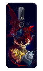 Game Of Thrones Nokia 6.1 plus Hard Case Back Cover by Casekaro