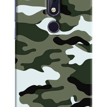 Camouflage Nokia 6.1 plus Hard Case Back Cover by Casekaro