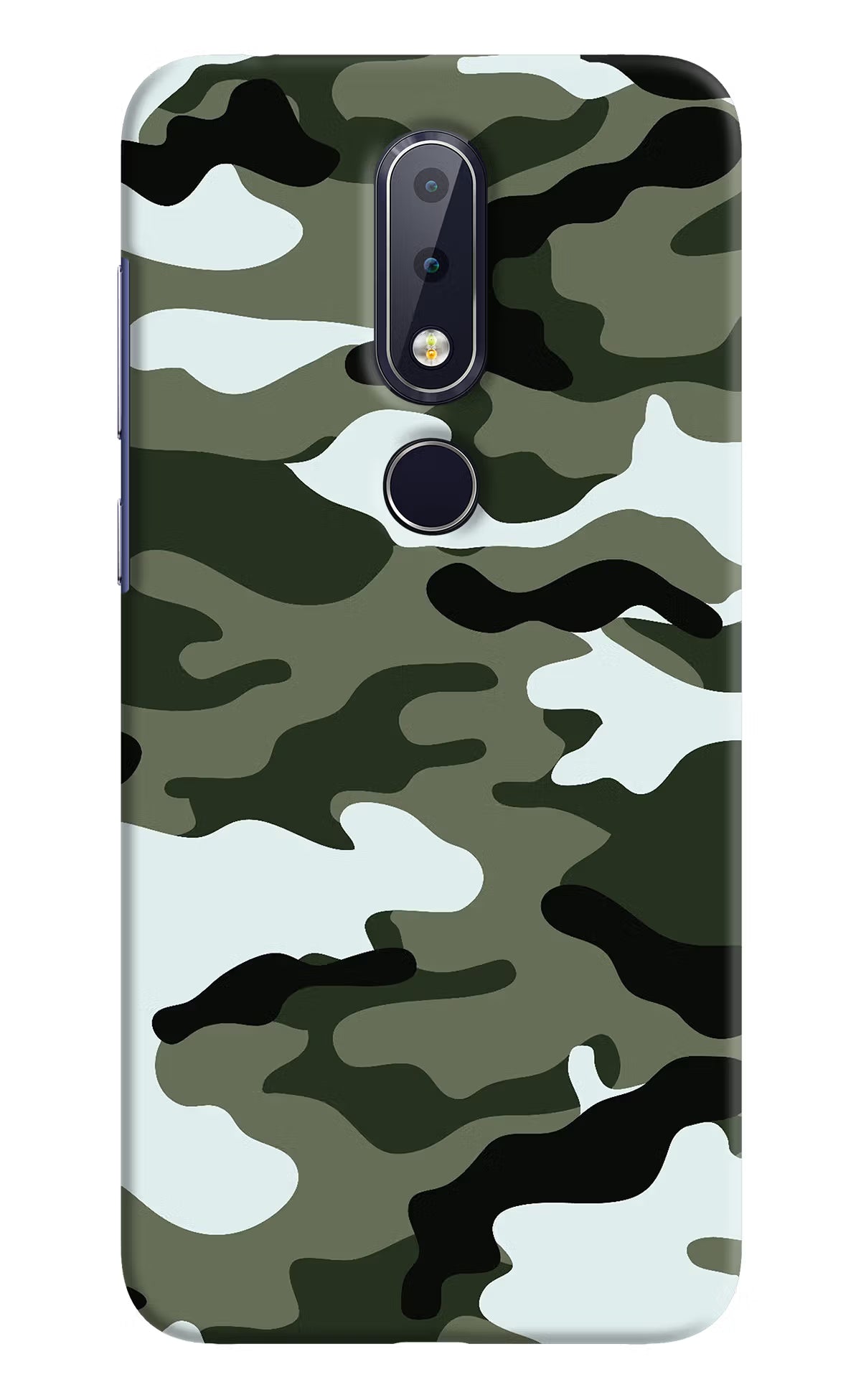 Camouflage Nokia 6.1 plus Hard Case Back Cover by Casekaro