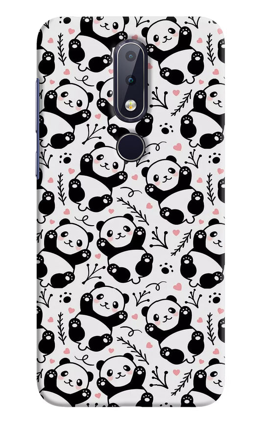Cute Panda Nokia 6.1 plus Hard Case Back Cover by Casekaro