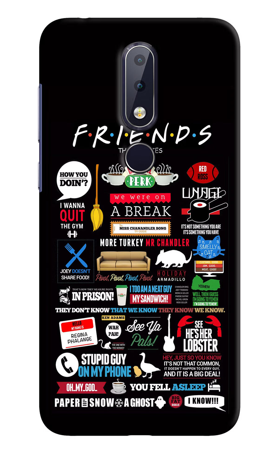 FRIENDS Nokia 6.1 plus Back Cover, Hard case