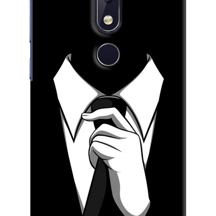 Black Tie Nokia 6.1 plus Hard Case Back Cover by Casekaro