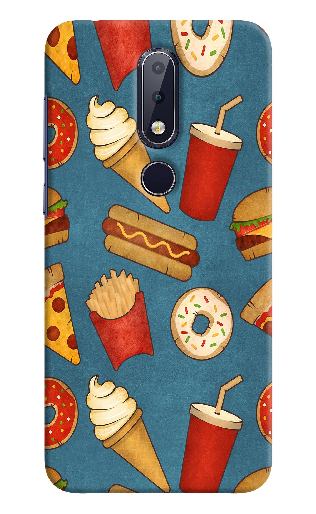 Foodie Nokia 6.1 plus Hard Case Back Cover by Casekaro