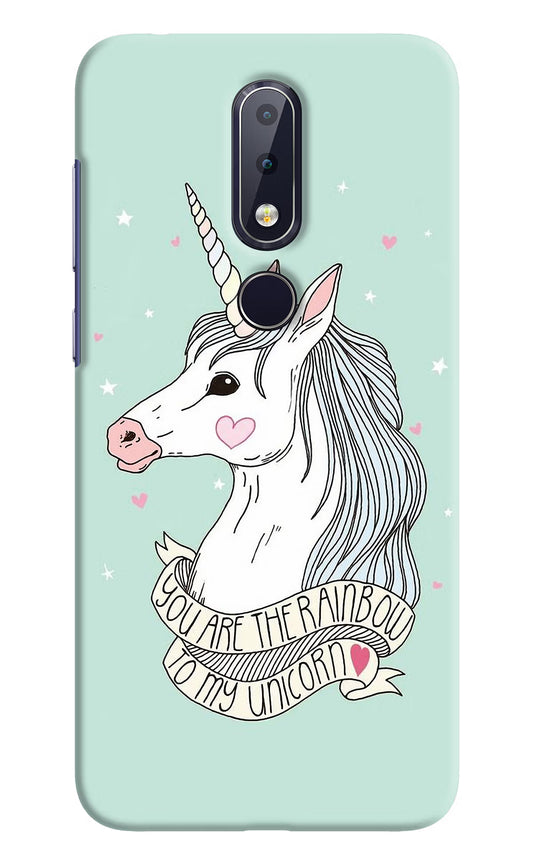 Unicorn Wallpaper Nokia 6.1 plus Hard Case Back Cover by Casekaro