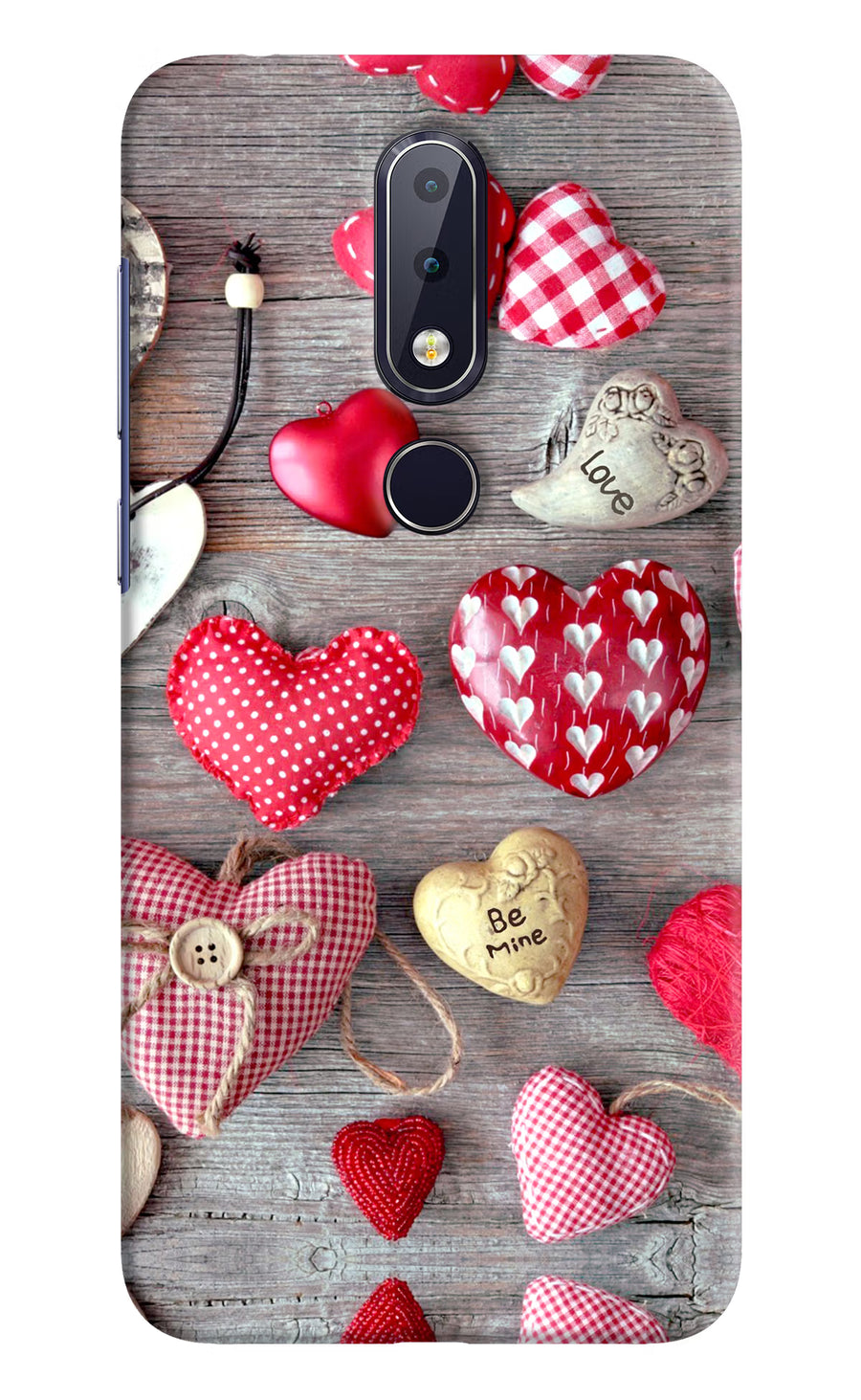 Love Wallpaper Nokia 6.1 plus Back Cover, Hard case