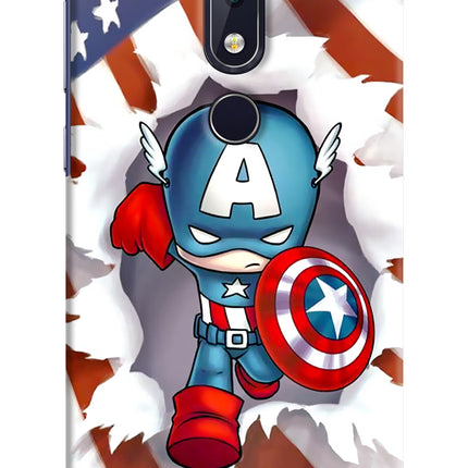 Captain America Nokia 6.1 plus Hard Case Back Cover by Casekaro