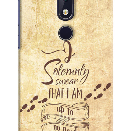 I Solemnly swear that i up to no good Nokia 6.1 plus Hard Case Back Cover by Casekaro