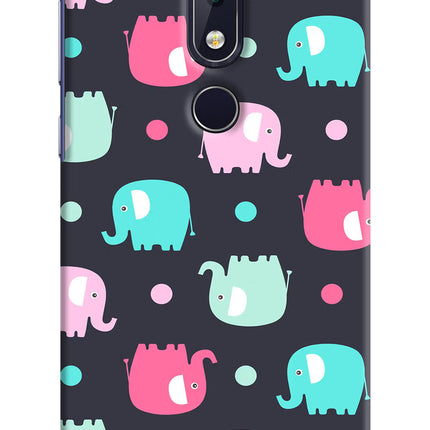 Elephants Nokia 6.1 plus Hard Case Back Cover by Casekaro