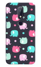 Elephants Nokia 6.1 plus Hard Case Back Cover by Casekaro