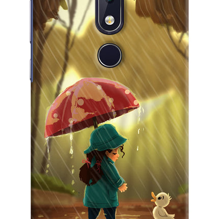 Rainy Day Nokia 6.1 plus Hard Case Back Cover by Casekaro