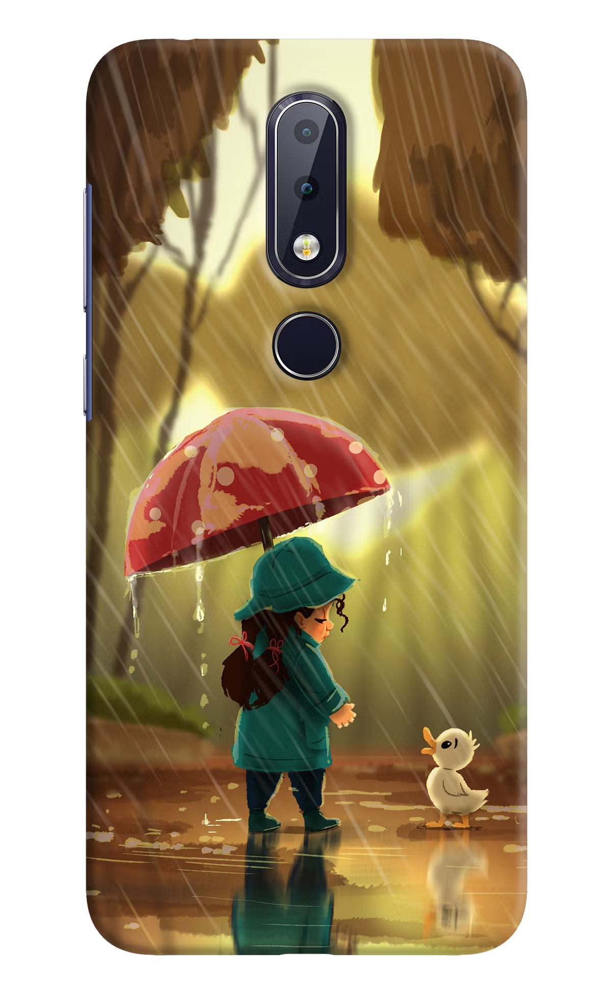 Rainy Day Nokia 6.1 plus Hard Case Back Cover by Casekaro