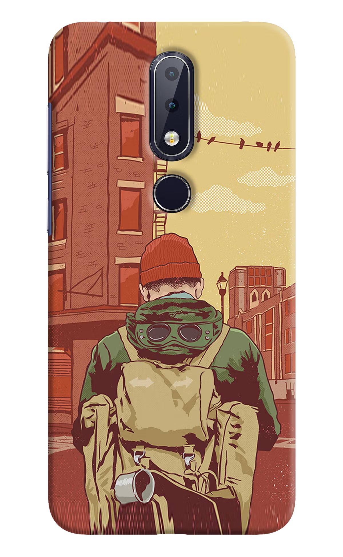 Adventurous Nokia 6.1 plus Hard Case Back Cover by Casekaro