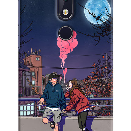 Chilling Couple Nokia 6.1 plus Hard Case Back Cover by Casekaro