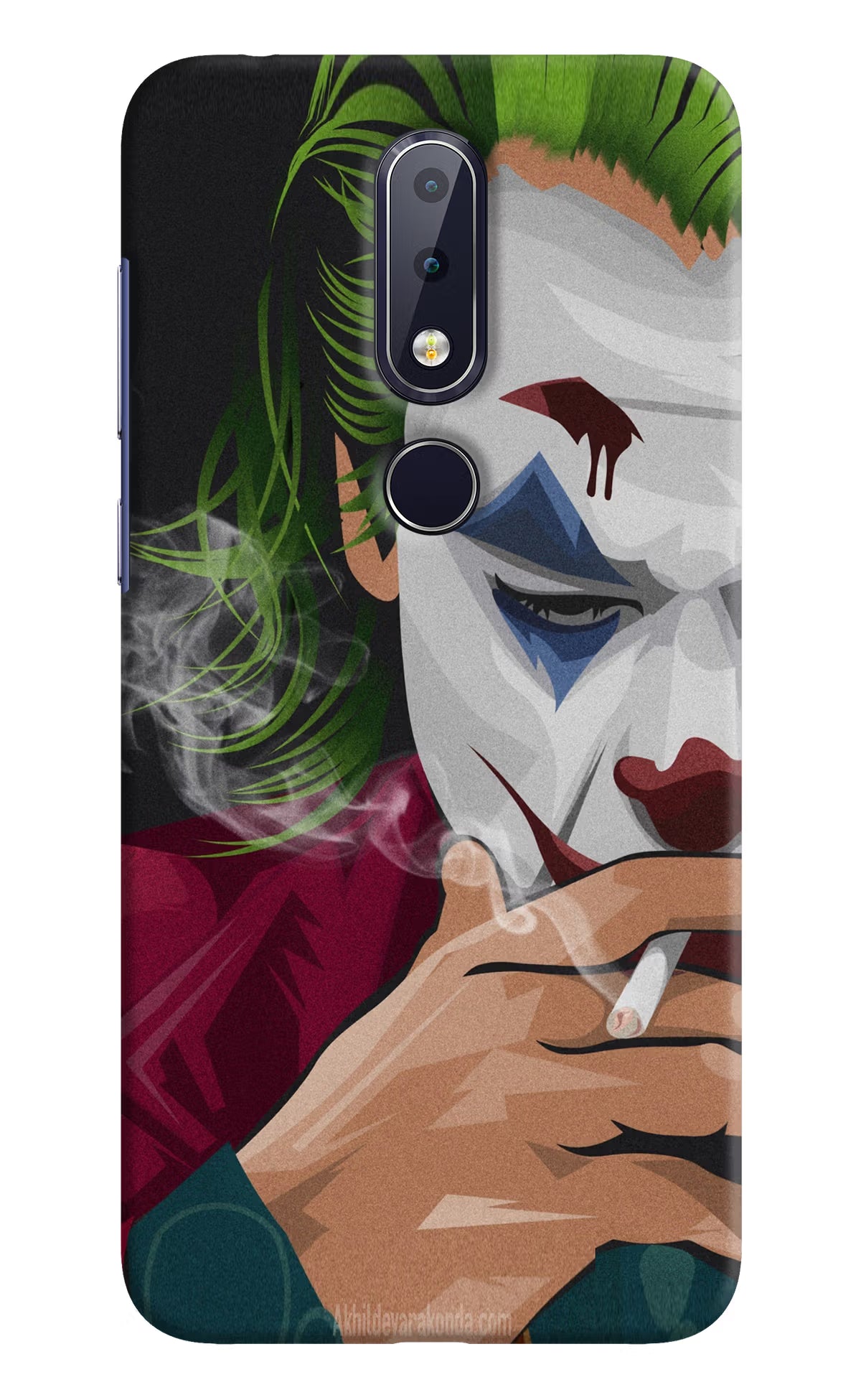 Joker Smoking Nokia 6.1 plus Hard Case Back Cover by Casekaro