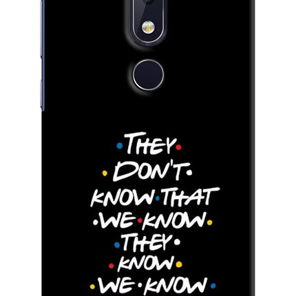 FRIENDS Dialogue Nokia 6.1 plus Hard Case Back Cover by Casekaro
