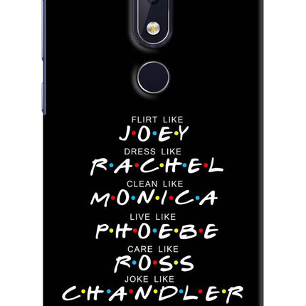 FRIENDS Character Nokia 6.1 plus Hard Case Back Cover by Casekaro