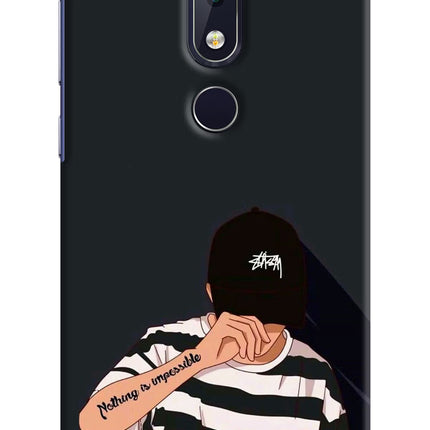 Aesthetic Boy Nokia 6.1 plus Hard Case Back Cover by Casekaro