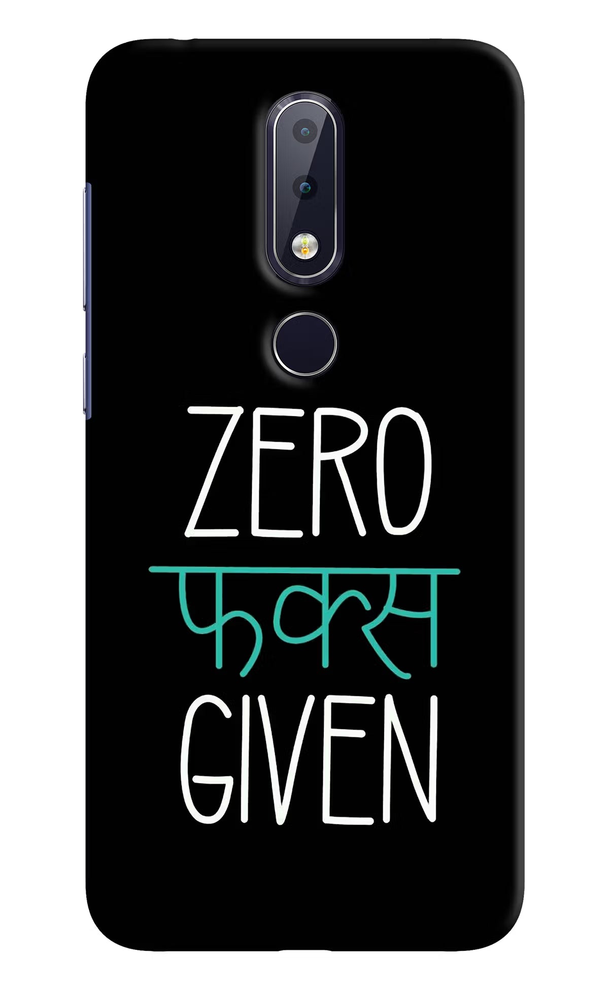 Zero Fucks Given Nokia 6.1 plus Hard Case Back Cover by Casekaro