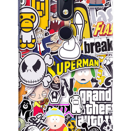 Sticker Bomb Nokia 6.1 plus Hard Case Back Cover by Casekaro