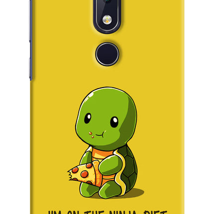 I'm on Ninja Diet Nokia 6.1 plus Hard Case Back Cover by Casekaro