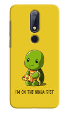I'm on Ninja Diet Nokia 6.1 plus Hard Case Back Cover by Casekaro