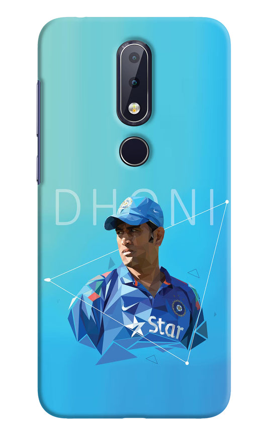 Dhoni Artwork Nokia 6.1 plus Hard Case Back Cover by Casekaro