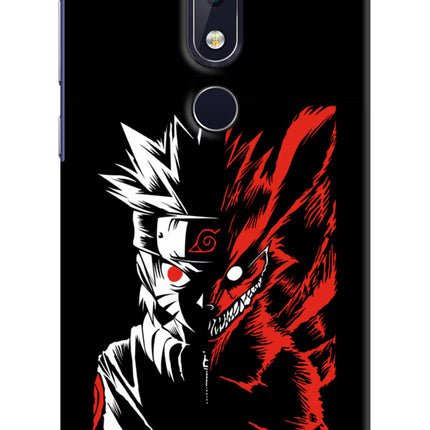 Naruto Two Face Nokia 6.1 plus Hard Case Back Cover by Casekaro