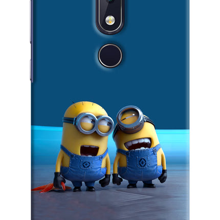Minion Laughing Nokia 6.1 plus Hard Case Back Cover by Casekaro