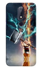 Thor Hammer Mjolnir Nokia 6.1 plus Hard Case Back Cover by Casekaro