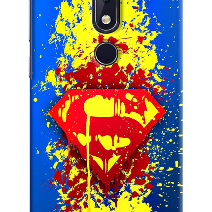 Superman logo Nokia 6.1 plus Hard Case Back Cover by Casekaro