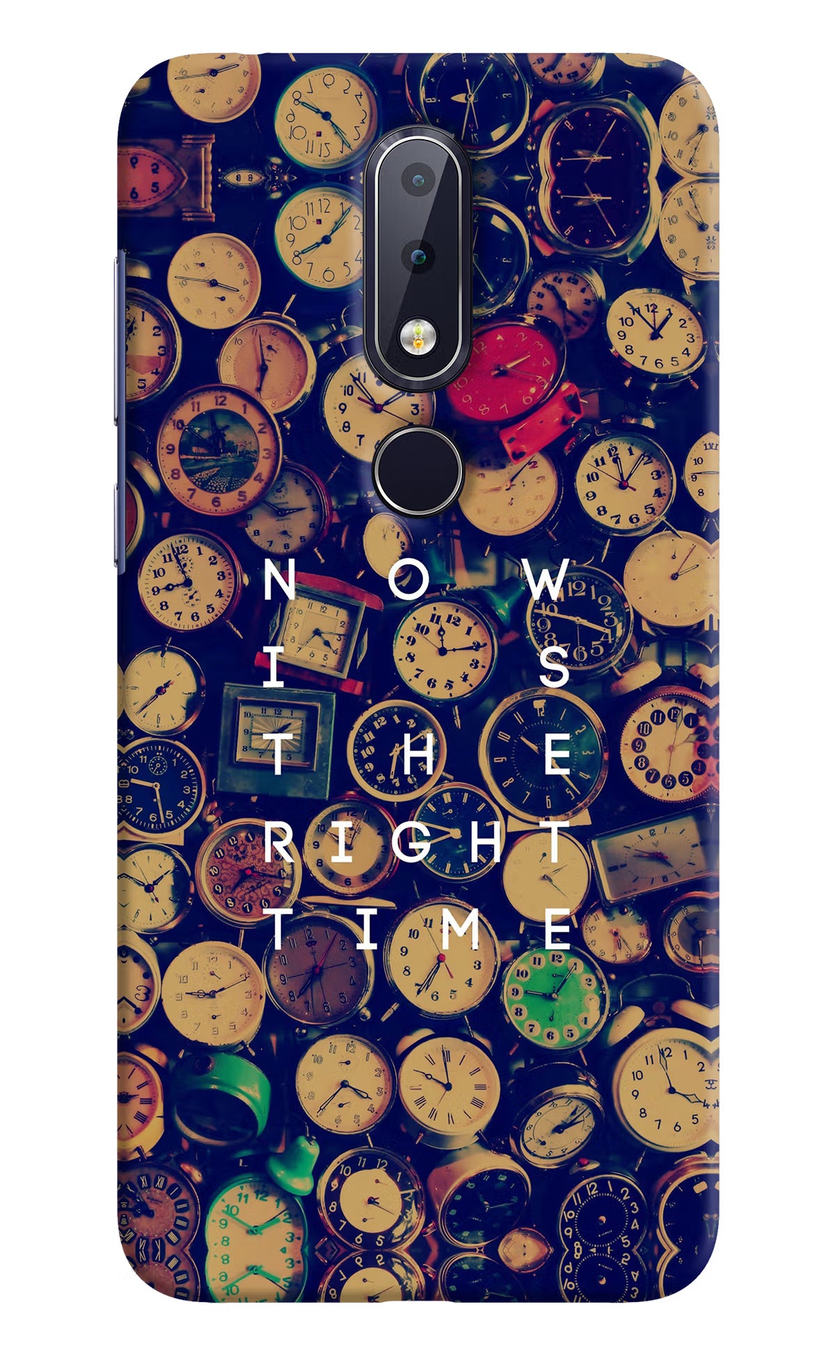 Now is the Right Time Quote Nokia 6.1 plus Hard Case Back Cover by Casekaro