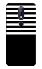 Black and White Print Nokia 6.1 plus Hard Case Back Cover by Casekaro