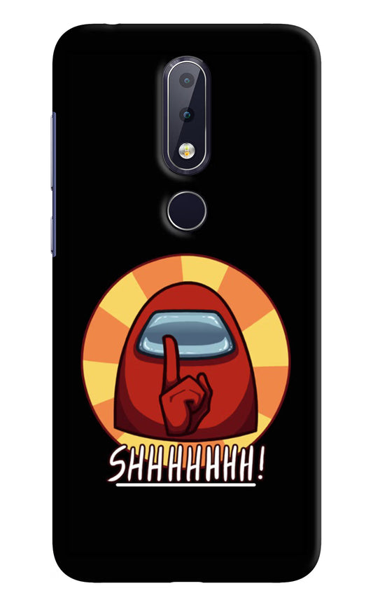 Among Us Shhh! Nokia 6.1 plus Hard Case Back Cover by Casekaro