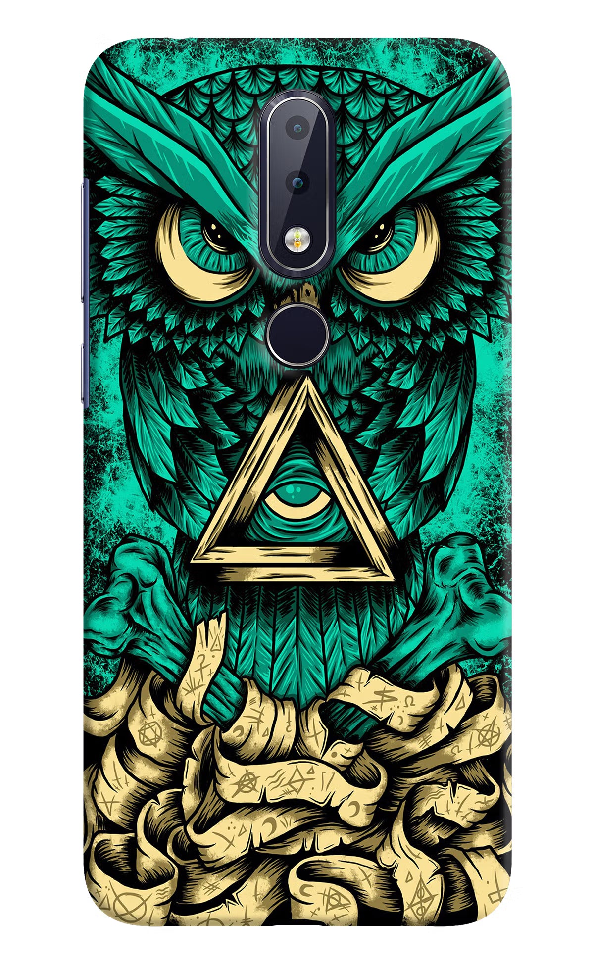 Green Owl Nokia 6.1 plus Hard Case Back Cover by Casekaro