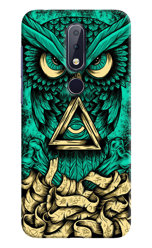 Green Owl Nokia 6.1 plus Hard Case Back Cover by Casekaro
