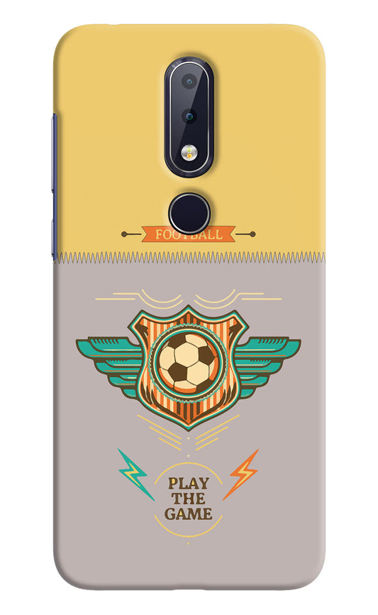 Football Nokia 6.1 plus Hard Case Back Cover by Casekaro