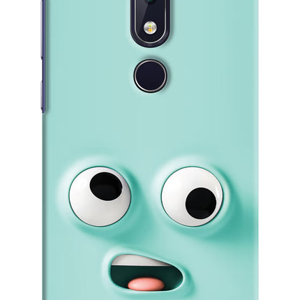 Funny Cartoon Nokia 6.1 plus Hard Case Back Cover by Casekaro