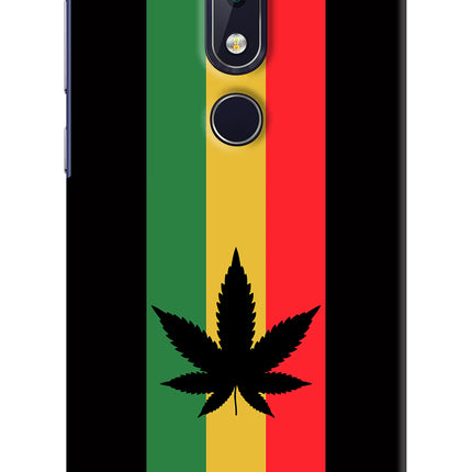 Weed Flag Nokia 6.1 plus Hard Case Back Cover by Casekaro