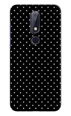 White Dots Nokia 6.1 plus Hard Case Back Cover by Casekaro